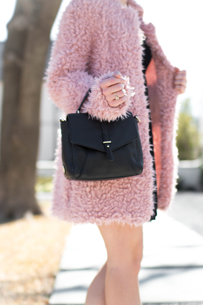 fuzzy pink coat | a lonestar state of southern
