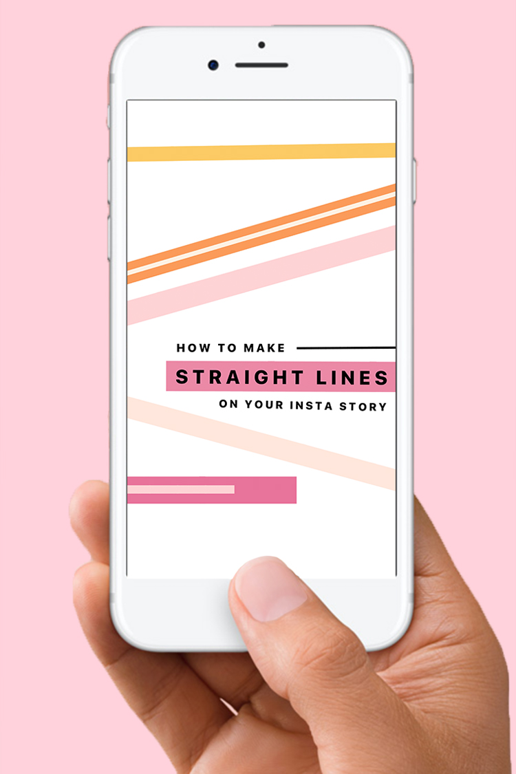 how to make straight lines on instagram story | a lonestar ...