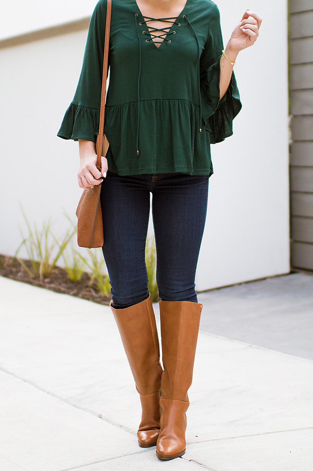 lace-up-bell-sleeve-top