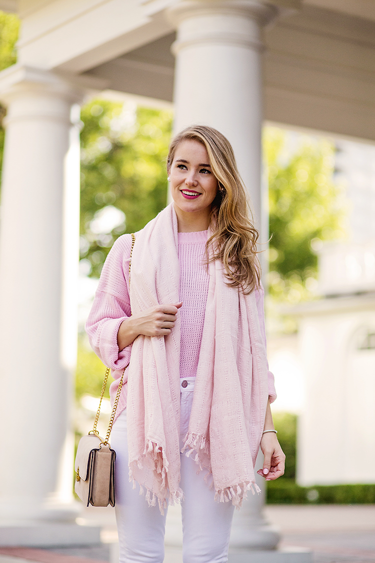 pink tassel scarf – a lonestar state of southern