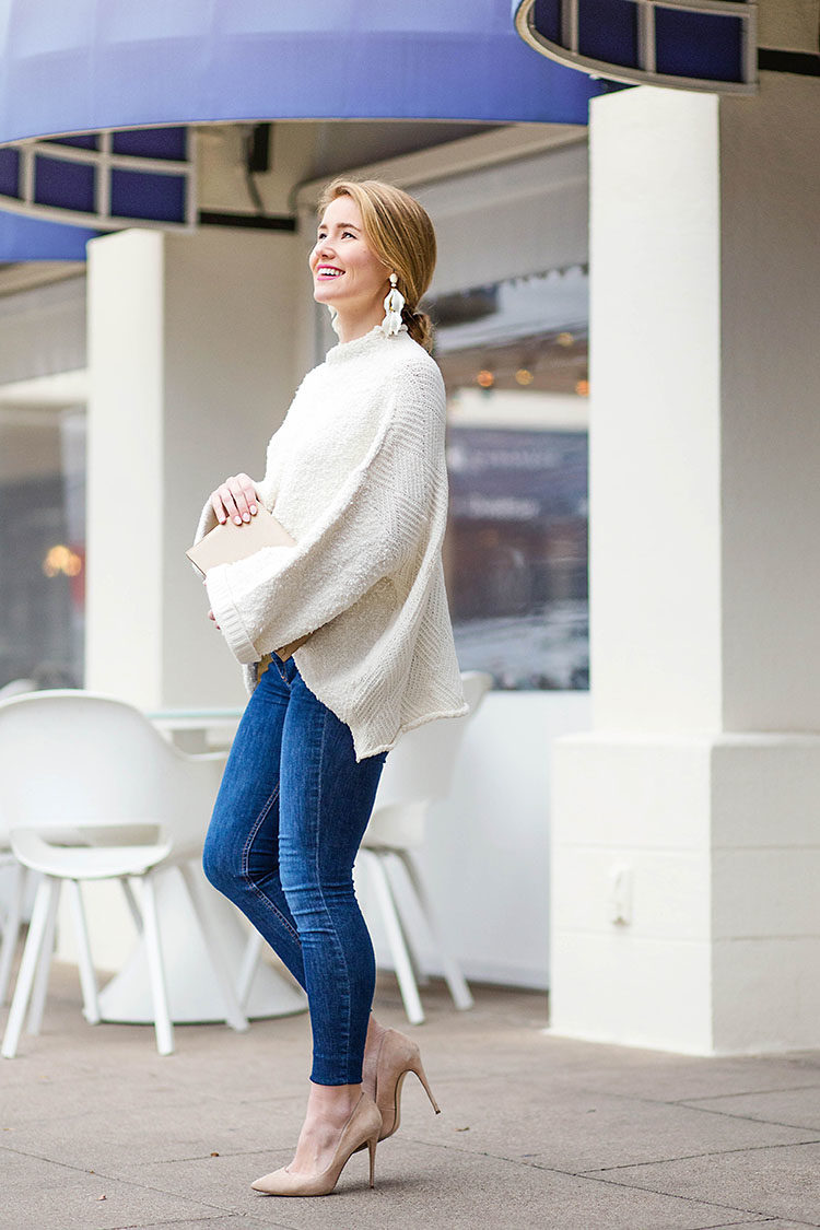 free people white sweater