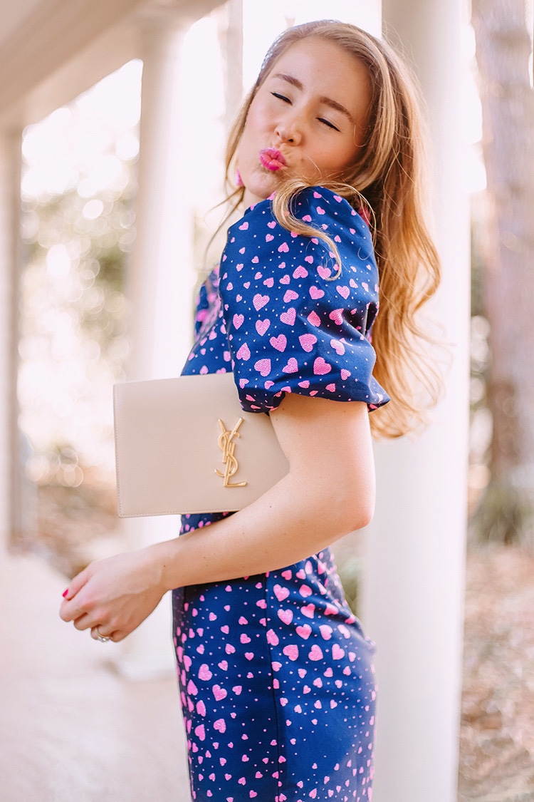 lilly pulitzer navy pink heart dress
