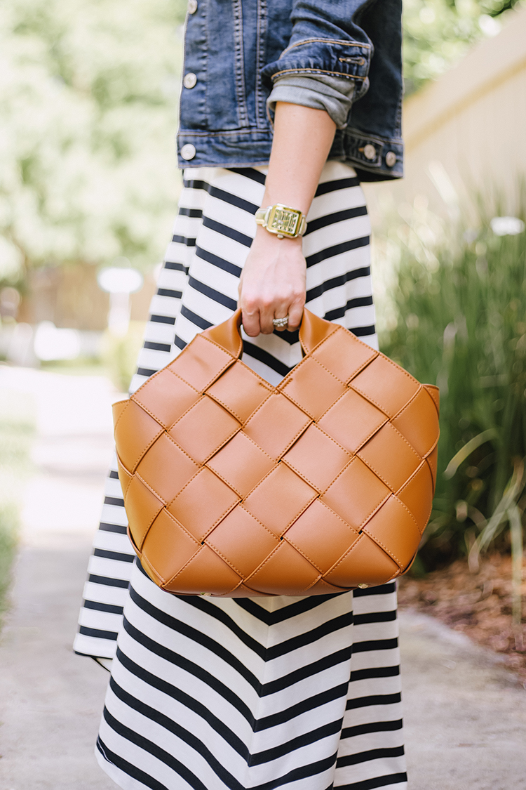 navy striped maxi dress, j.crew