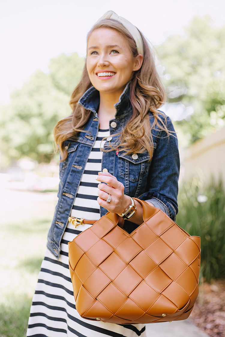 navy striped maxi dress, j.crew